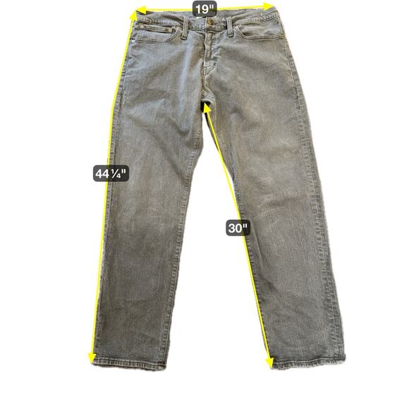 Madewell Mens Jeans 38x32 Slim Fit Straight Leg Stretch Gray Fade Denim - Picture 3 of 16